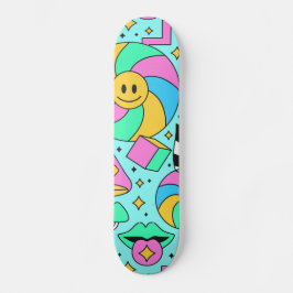 Ilustração de Desenho Animado Fofo Skate