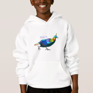 Ilustração de desenho animado monal de aves do Him
