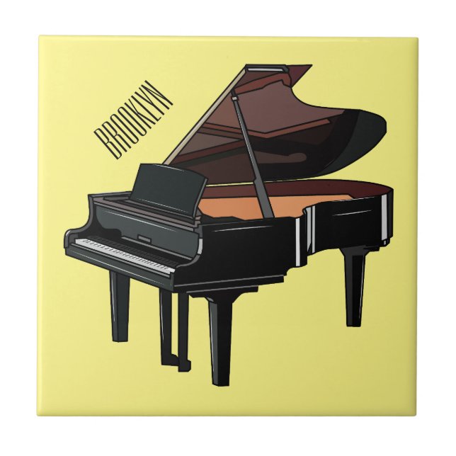 Ilustração de desenho animado Piano (Frente)