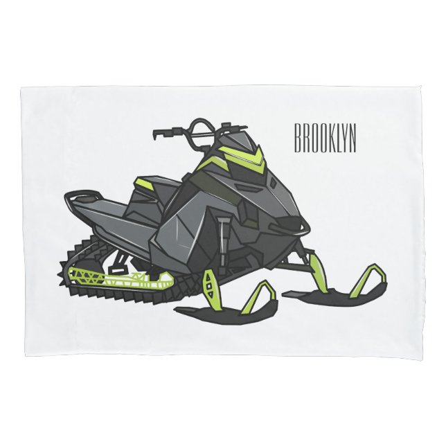 Ilustração de desenho animado Snowmobile (Frente)