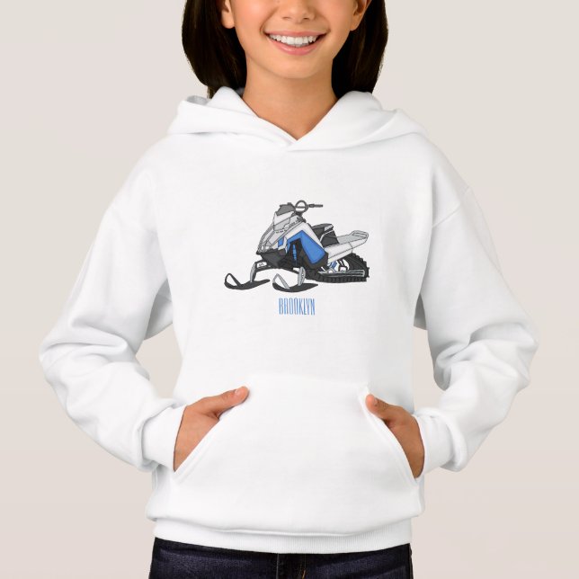 Ilustração de desenho animado Snowmobile (Frente)