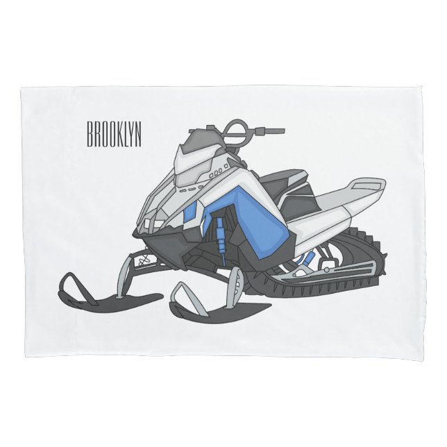 Ilustração de desenho animado Snowmobile (Frente)
