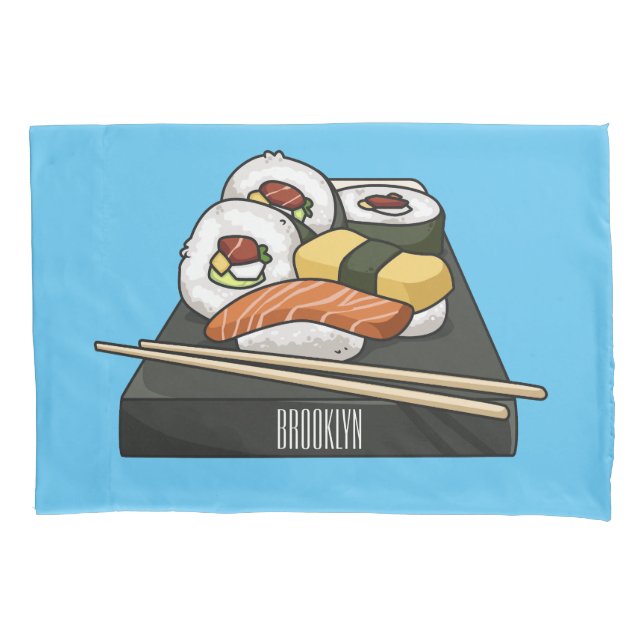 Ilustração de desenho animado Sushi (Frente)