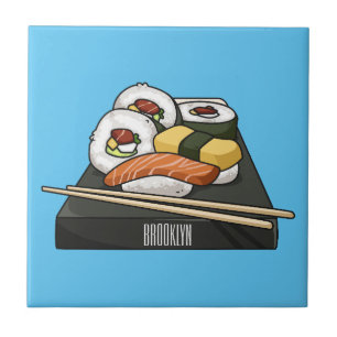 Ilustração de desenho animado Sushi