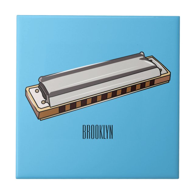 Ilustração de desenho da Harmonica (Frente)