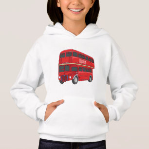 Ilustração de desenho de barramento de dois andare