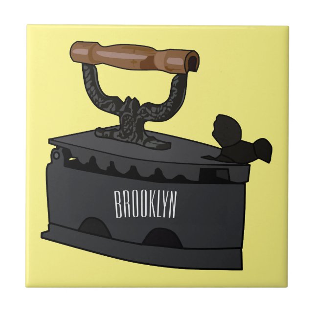 Ilustração de desenho de ferro do carvão (Frente)