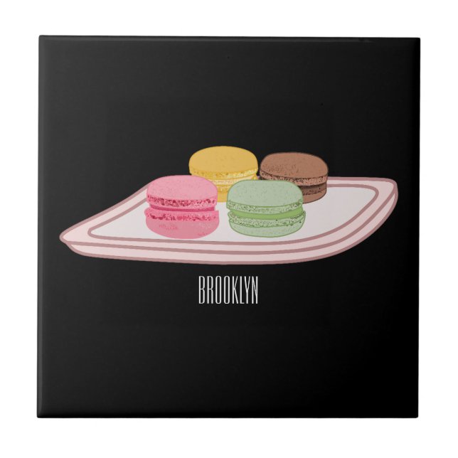 Ilustração de desenho de Macaron (Frente)