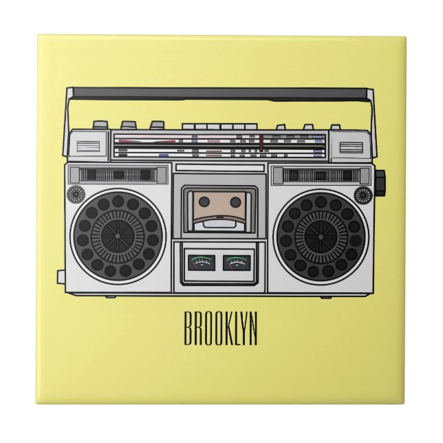 Ilustração de desenho de rádio (Frente)