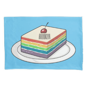 Ilustração de desenho do bolo-arco-íris