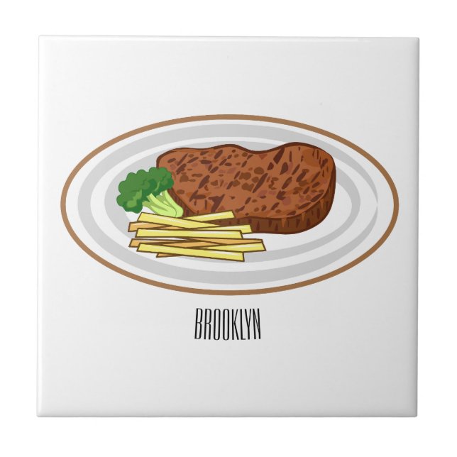 Ilustração de desenho em bife (Frente)