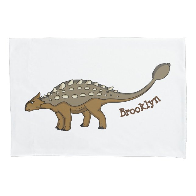 Ilustração de dinossauro blindado Ankylosaurus (Frente)