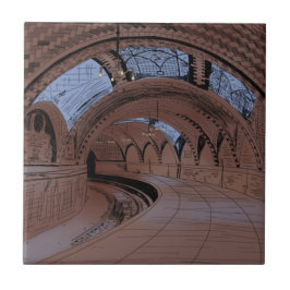 Ilustração de Estação de Metrô NY Prefeitura Aband
