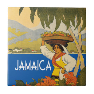 Ilustração de estilo de viagens vintage da Jamai