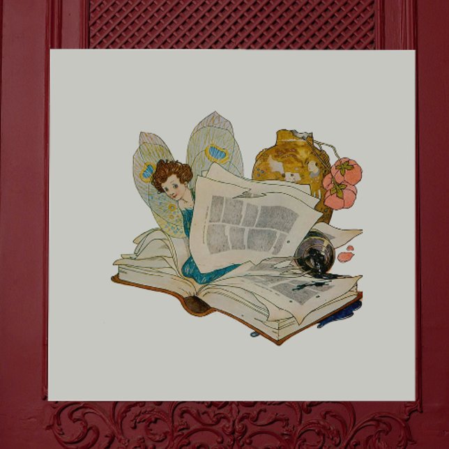 Ilustração de Fada Devoradora de Livros Antigos (Criador carregado)