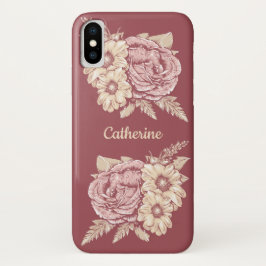 Ilustração de Flor capas de telefone de nome perso