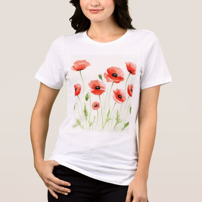 Ilustração de flores em aquarela (Frente)