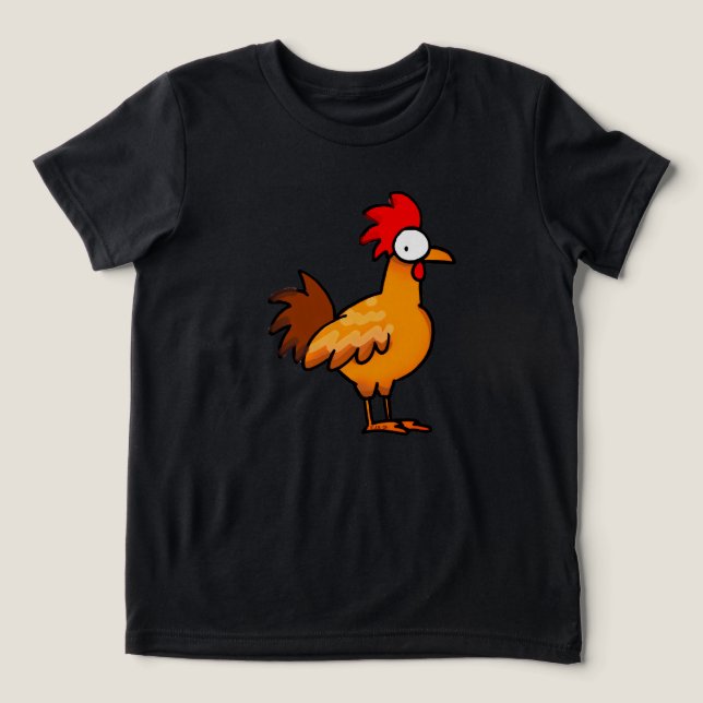 Ilustração de Frango de Desenho Animado Divertido (Design frontal)