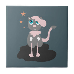 Ilustração de Gato Infantil Fofa Kitty Cartoon