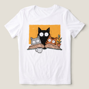 Ilustração de Gatos Engraçados Lendo