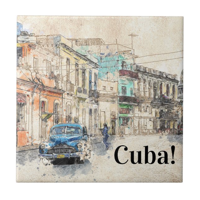 Ilustração de Havana Cuba (Frente)