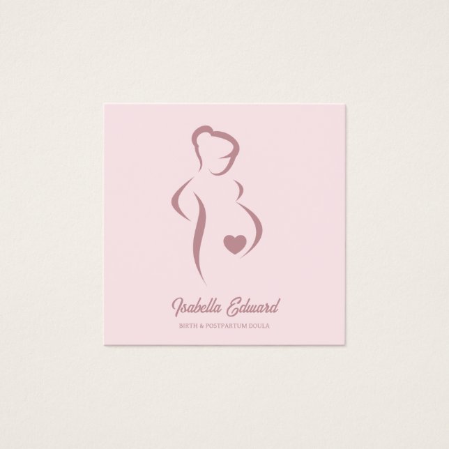 Ilustração de Identidade de Doula de Maternidade R (Frente)