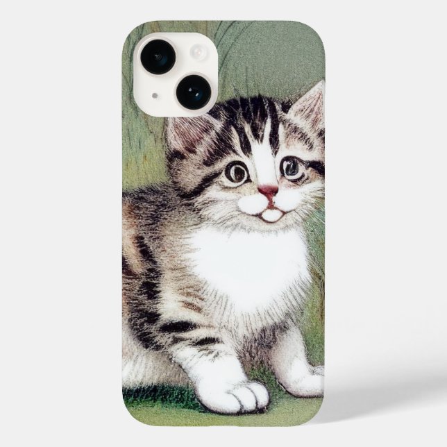 Ilustração de Kitten com Striped Vintage (Verso)