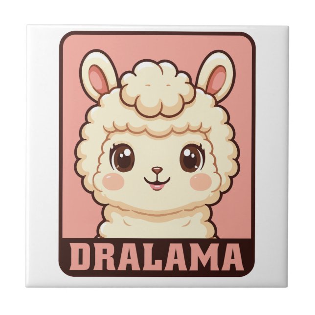 Ilustração de lhama fofa design (Frente)