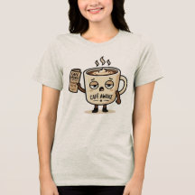 Ilustração de mascote de café sonolento fofo ao ac