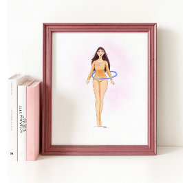 Ilustração de Moda Minimalista, Impressão de Arte 