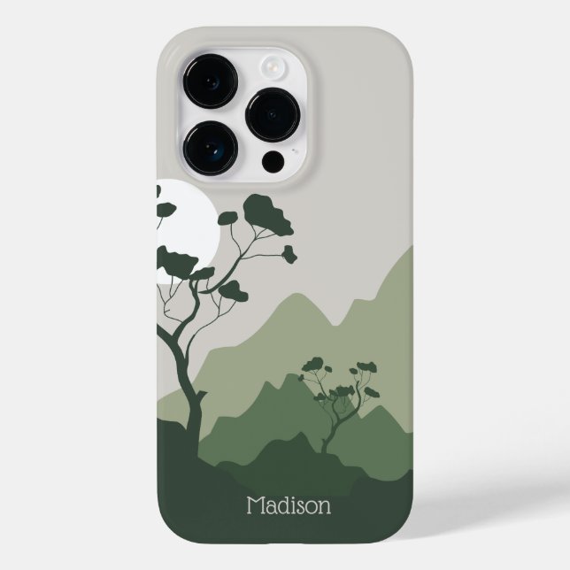 Ilustração de Natureza de Nome Personalizado (Verso)