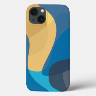 Ilustração de onda urbana azul, amarela, legal, mo