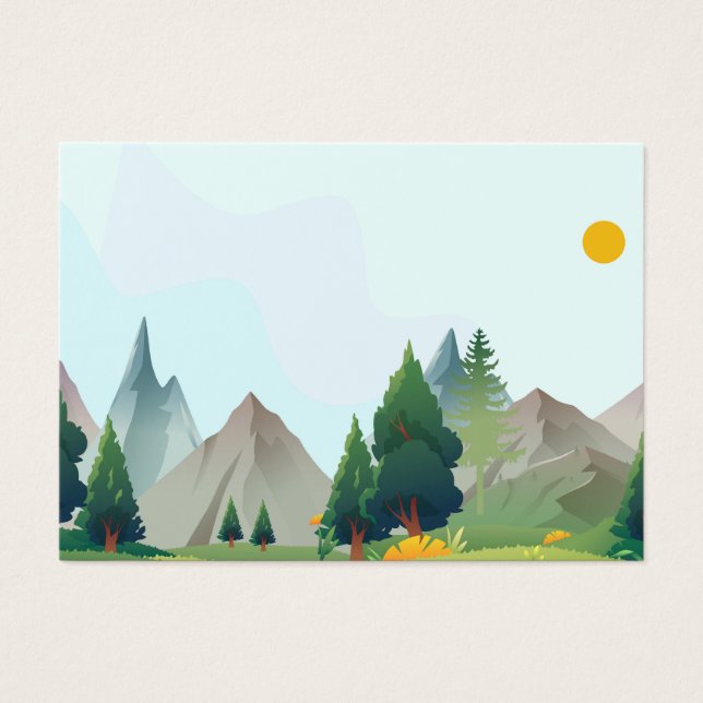 Ilustração de paisagem (Frente)