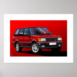 Ilustração de Poster do Range Rover P38