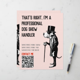 Ilustração de Promoção de Manipulador de Cães Grea