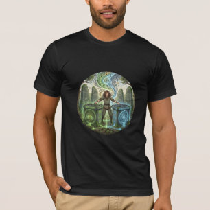 Ilustração de Ritual de DJ Celta em Camiseta