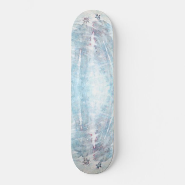 Ilustração de skate com Pessoas de sombra. (Frente)