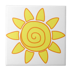 Ilustração de Sol Desenhado à Mão Fofa para Crianç