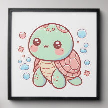 Ilustração de Tartaruga Encantadora para Oceano e