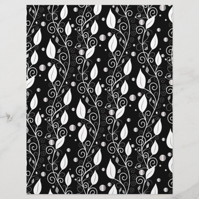 Ilustração de tinta branca e abstrato moderna (Frente)