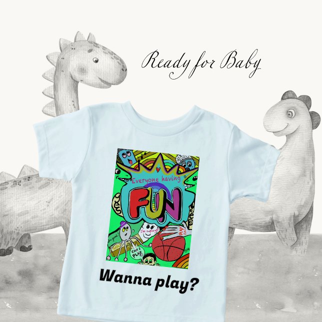 Ilustração Divertida de Comicidade de União (Ready for Baby)