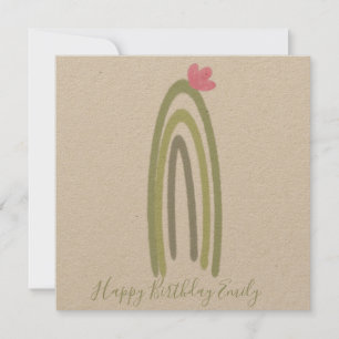 Ilustração do arco-íris Cactus Terthy