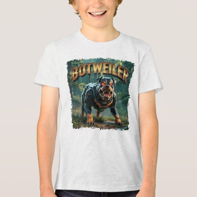 Ilustração do Botweiler – Rottweiler Robô Engraçad (Frente)