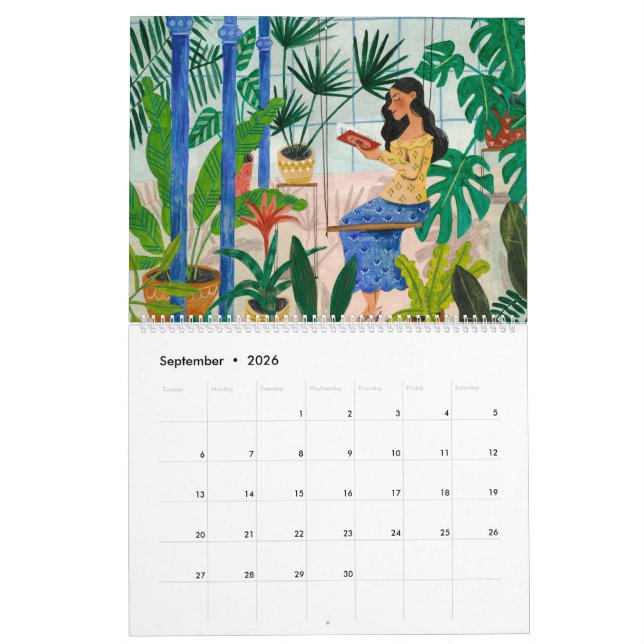 Ilustração do Calendário Caroline Bonne Müller (Set 2026)