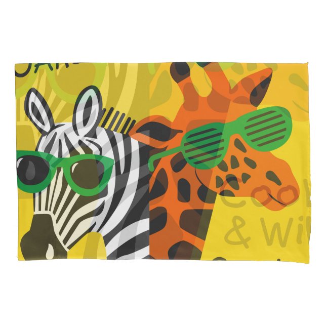 Ilustração do Cartoon Zebra Girafa legal (Frente)