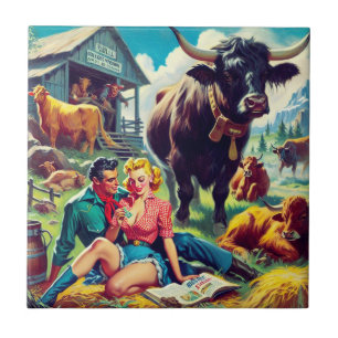 Ilustração do Casal do País Retroativo