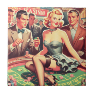 Ilustração do casino Vintage