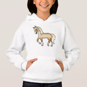 Ilustração do desenho animado de trote de cavalos