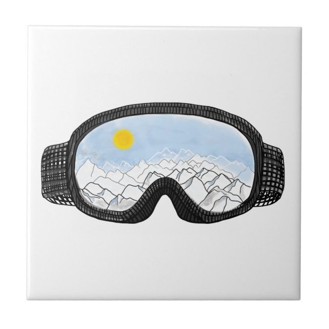 Ilustração do Modo Montanha Ski Goggles (Frente)