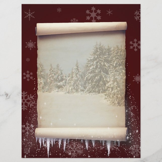 Ilustração do pergaminho de inverno (Frente)